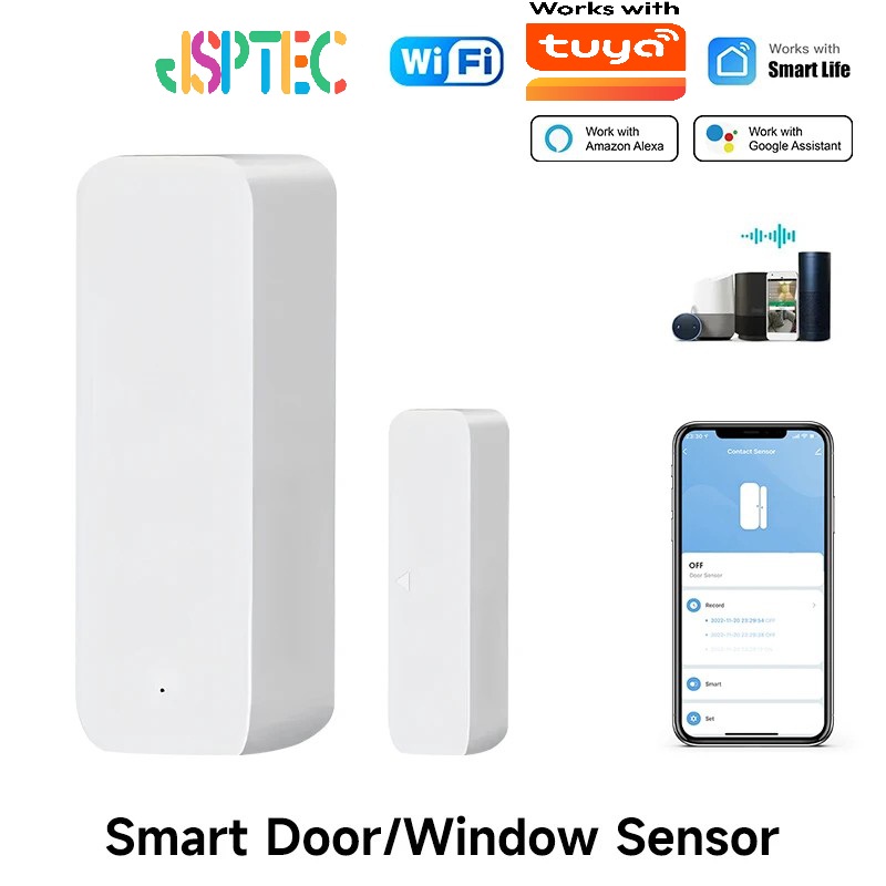 Home Security Equipment - Tuya WiFi Inteligentny czujnik drzwi Drzwi