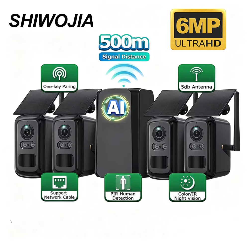 SHIWOJIA 6MP Solarny System Be – Home Security No Subscription recenzja i cena