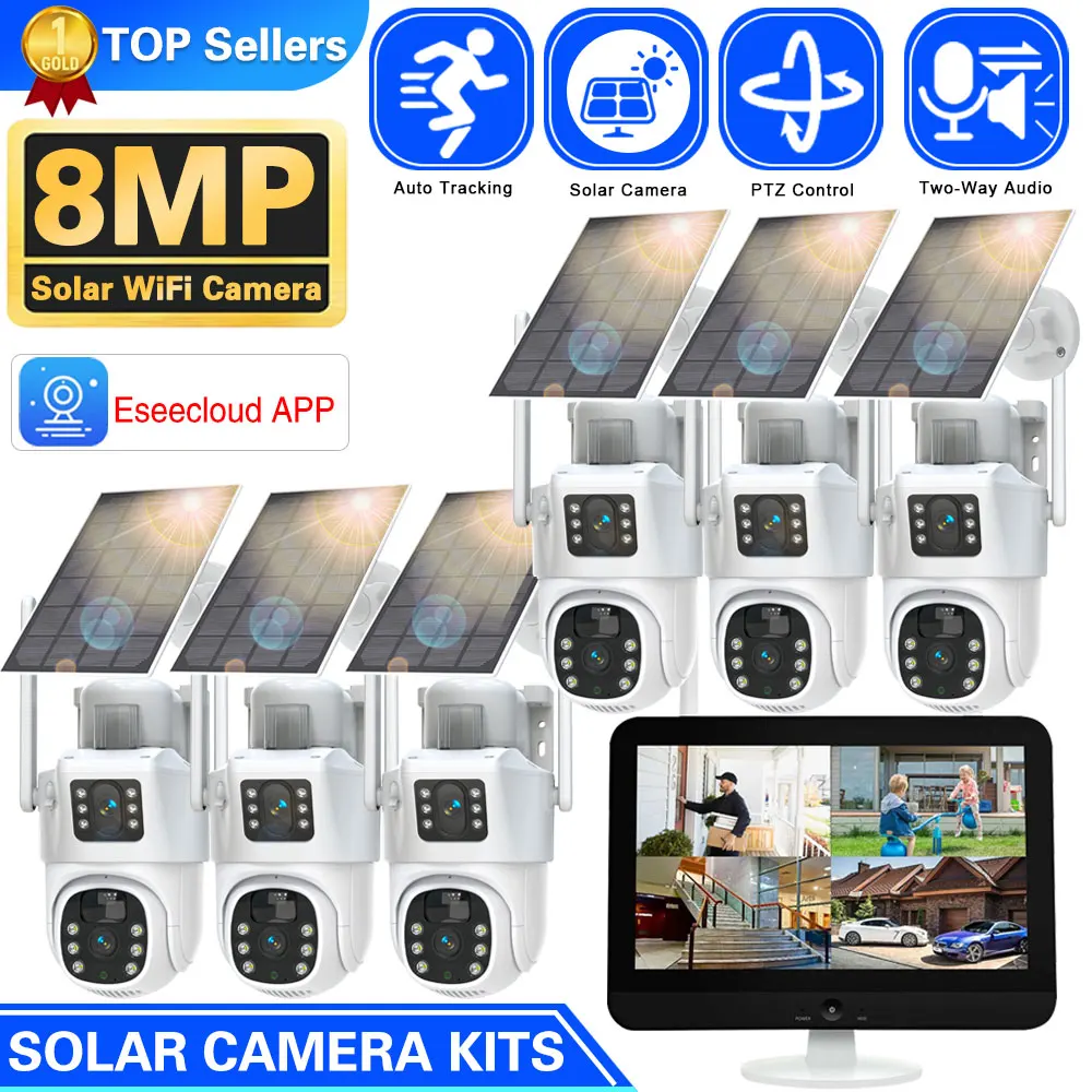 10CH bezprzewodowy NVR 4k 8mp  – Camera Solar Wireless recenzja i cena